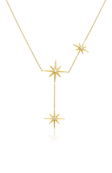 Stellar Cascade Diamond Necklace