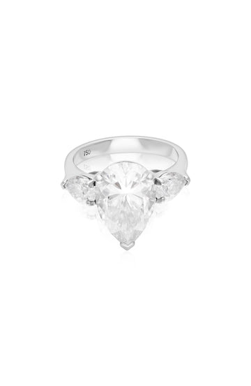Luna Pear Trio Ring