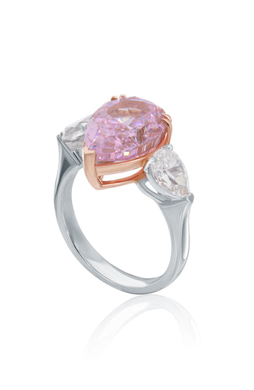 Blush Aura Trio Ring